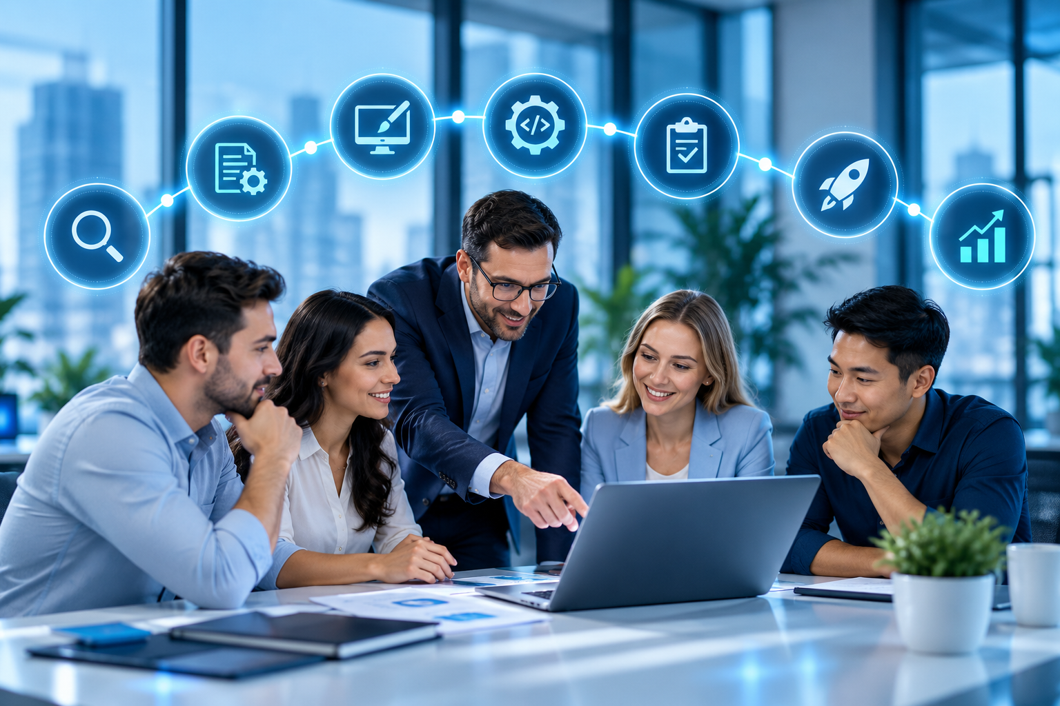 Quy trình 6 bước triển khai CRM theo yêu cầu cho doanh nghiệp từ khảo sát đến Go-live