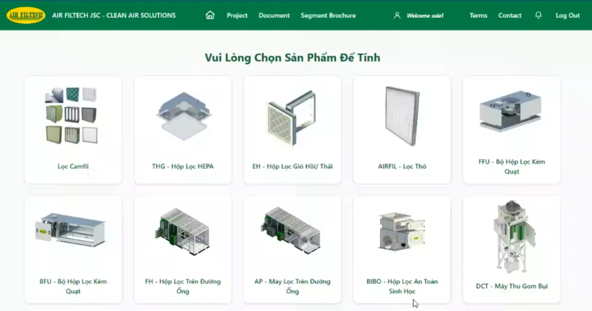 AFT Price – product configuration, pricing, and project management platform for Air Filtech