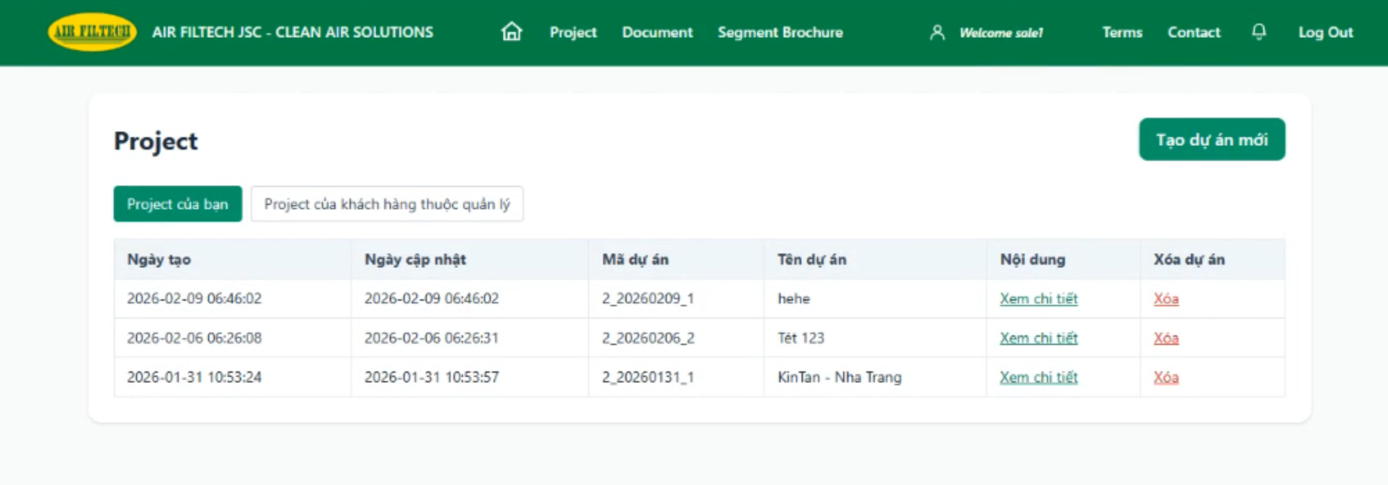 Integrated project management and quotation software
